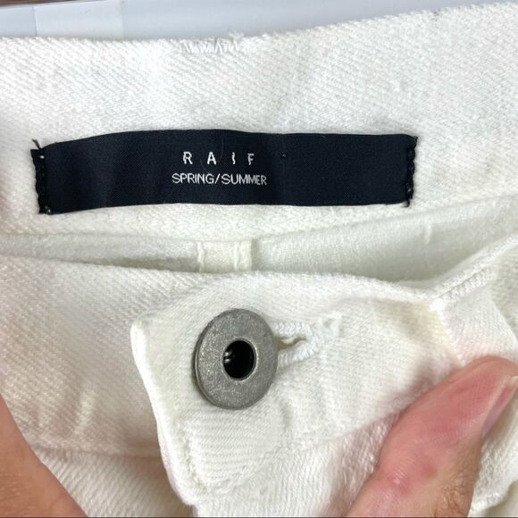 RAIF Adelberg High Rise Bermuda Cut-Off Shorts 31 - Picture 4 of 7